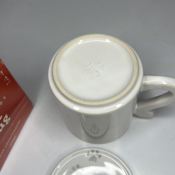 Vintage "Brown Baggin' It" Stoneware Cat Mug  with Lid Japan - Picture 7 of 8